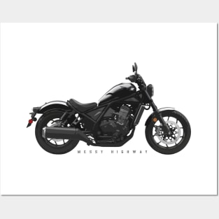 Honda Rebel 1100 21 black, sn Posters and Art